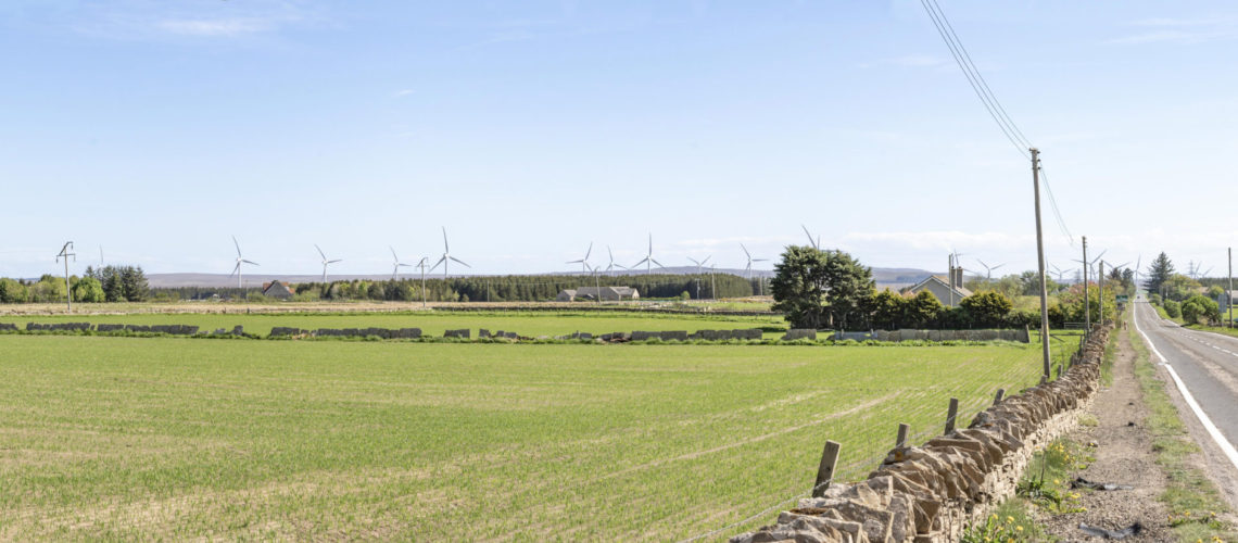 View towards project site